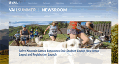 Desktop Screenshot of newsroom.vailsummer.com